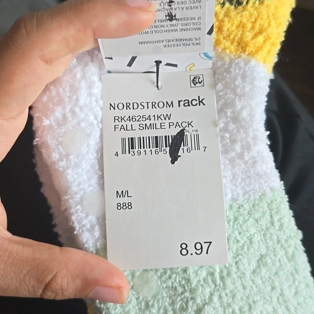NWT WS Mouse Creek Smile & Stripe Hepper Canyon socks Size ML